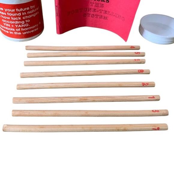 Vintage Yin-Yang Sticks Fortune Telling System 1994 Sticks Interpretation Manual - Picture 2 of 11